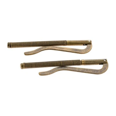 2pcs Brass Body Steel Spring Base Money Clip Cash Notes Bill Holder Clamp 2 Size - Image 1 of 4