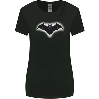A Brillant Chauve-Souris Vampires Halloween Femmes Plus Large Coupe T-Shirt - Photo 1/4