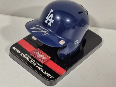 Freddie Freeman Los Angeles Dodgers Signed Autographed Rawlings Mini Helmet COA  - Image 1 of 4