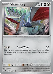 Pokémon Karte Skarmory 124/191 | Wogende Funken | Common Non Holo | NM - Bild 1 von 1