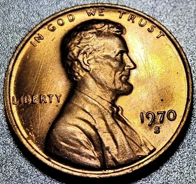 1970 S Lincoln Memorial Penny Cent Small Date  Double Die  - Image 1 of 4