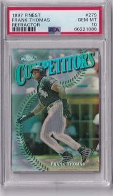 Frank Thomas 1997 Finest 'Competitors' REFRACTOR #279 - PSA 10 GEM MINT 💎 - Image 1 of 2