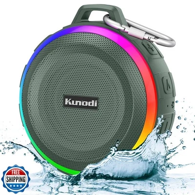 Kunodi Bluetooth Shower Speaker with IPX7 Waterproof, Crisp Clear Sound, True - Image 1 of 4