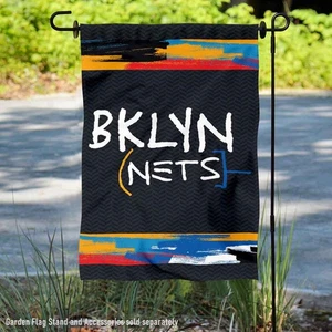 Brooklyn Nets City Edition Garden Yard Banner Flag - Picture 1 of 3