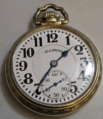ILLINOIS BUNN SPECIAL 21J 161A  Type IIP MOTOR BARREL 60 HOUR  POCKET WATCH  - Image 1 of 4