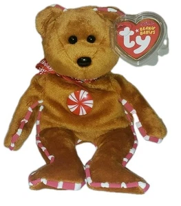 Ty Beanie Baby PEPPERMINT the Holiday Bear (Hallmark Exclusive)(8.5 Inch) MWMTs - Picture 1 of 6