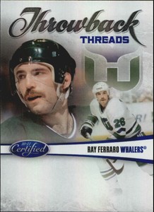 2010-11 Certified Throwback Threads Mirror Blue #1 Ray Ferraro/100