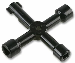 DURATOOL - 4-Way Universal Service Meter Cupboard Utility Key - Picture 1 of 1