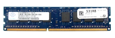 OEM Nanya 4GB 1Rx8 PC3-12900U Memory RAM Module NT4GC64B88B1NF-DI 531R8 - Image 1 of 4