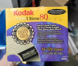2-pack Kodak CD-R set--20 discs total. Each pack w/ 10 discs & jewel cases - Picture 1 of 4