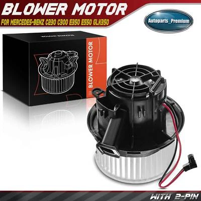 HVAC Blower Motor w/ Fan Cage for Mercedes-Benz C250 C300 E350 E550 Front 700248 - Image 1 of 4