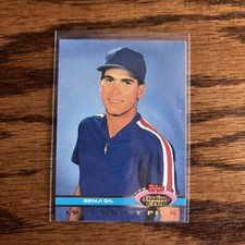 Benji Gil 1991 Topps Stadium Club baseball card Rangers