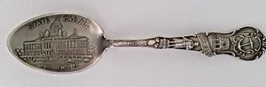CUCHARA DE RECUERDO ESTERLINA RHODE ISLAND PROVIDENCIA CAPITAL DEL ESTADO ANCLA ROCA CAL - Imagen 1 de 5