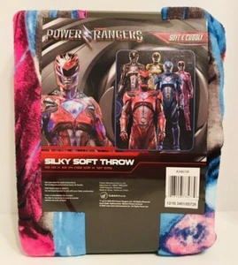 Saban's Power Rangers Silky Soft Throw Blanket 40" x 50" Brand New with Tags - Picture 1 of 3