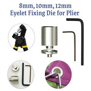 Zangenstanzwerkzeug Set zur Befestigung 8 mm 10 mm 12 mm Ösen Poolabdeckung Leder Vinyl - Bild 1 von 13