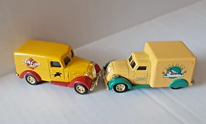 1938 Dodge Airflow Zephyr 1937 Mack Junior Pony Express Brewing Matchbox 2 Truck - Picture 1 of 13