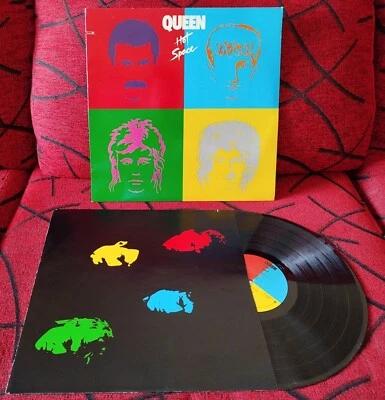 QUEEN ** Hot Space ** 1982 USA LP w/ INSERT ** FREDDIE MERCURY - Image 1 of 4