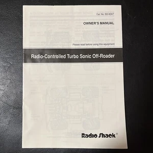 Radio Shack Handbuch Funkgesteuerte Turbo Sonic Off-Road Anleitung [M1] - Bild 1 von 2