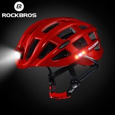 ROCKBROS Bike Headlamp Cycling Helmet LED Light Bicycle Helmet Sports Safety Cap