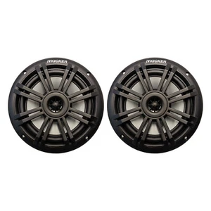 Kicker 49BKM604B 6.5" 150W 2-Way Marine Black Speaker (Pair, Bulk Packaging) - Picture 1 of 3