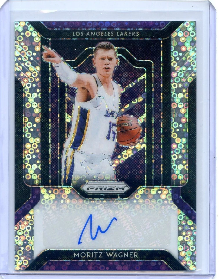 2018-19 Panini Prizm MORITZ WAGNER RC Rookie SILVER DISCO PRIZM AUTO #FR-MWG - Image 1 of 2