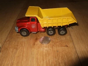 MATCHBOX KING SIZE SCAMMELL CONTRACTOR TIPPER TRUCK K-19 VINTAGE DIECAST LESNEY - Picture 1 of 7