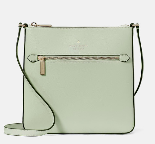 Nuova Kate Spade Sadie North South a tracolla leggera oliva con sacchetto antipolvere