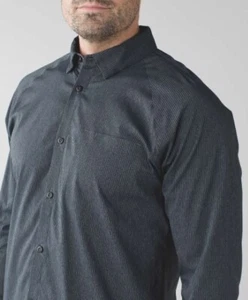Lululemon Bonded Voyage Shirt Men’s XL Heathered Black Long Sleeve NWTs - Picture 1 of 12