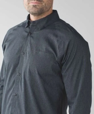 Lululemon Bonded Voyage Shirt Men’s XL Heathered Black Long Sleeve NWTs - Image 1 of 4
