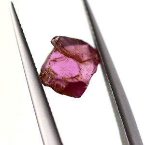 UNCUT Rough Shape 7 x 6 mm Natural Garnet Purplish Color Loose Gemstone 1.23 Ct