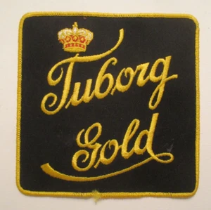 Tuborg Gold Beer Patch LARGE Vintage Sew On Free shipping Patches - Picture 1 of 2