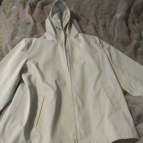 OFF WHITE Giacca giacca a vento Colebrook & Co. capospalla foderata con cappuccio grande bianco sporco