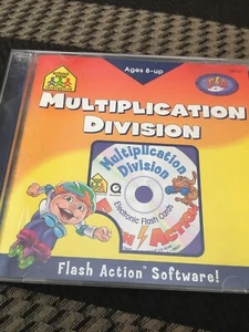 School Zone: Flash Action Multiplication & Division PC CD electronic cards learn - Picture 1 of 2