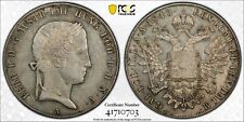 1843-A AUSTRIA Thaler Silver Coin Ferdinand I PCGS AU-Detetails Cleaned