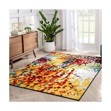 Well Woven Viva Partridge Modern Abstract Dots Multi Bright Area Rug 9'3" x 1...