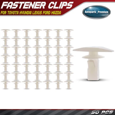 Нейлоновые фиксаторы для уплотнительной полоски 50x5 мм пуш-типа для Toyota Hyundai Lexus - Изображение 1 из 4