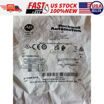NEW 871TM-B8N18-A2 Proximity Sensor 8mm Distance 871TMB8N18A2 US Free Tax - Image 1 of 4