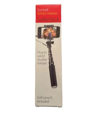 Sunpak liberación con cable selfie stick plugin disparador para GoPro y teléfonos inteligentes Foto 1 de 4