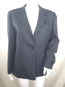 Daniel For Spellbound vintage Blazer wool blend navy pinstripe jacket EUC - Picture 1 of 8