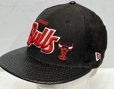 Chicago Bulls New Era SnapBack Sombrero 9FIFTY Madera Dura Clásicos Ala de Fibra de Carbono Foto 1 de 4