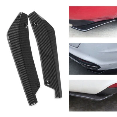 2X Divisor labio parachoques trasero coche accesorios Lexus negro canard Foto 1 de 4