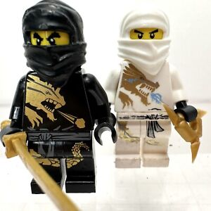 Lego Ninjago Cole & Zane DX Authentic Minifigure Ninja Weapons & Accessories Lot