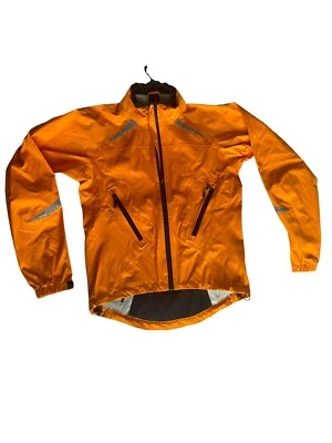 Jaqueta Nike Hi Vis Laranja Storm-Fit Zíper Completo Costuras Gravadas Ciclismo Chuva PEQUENA - Imagem 1 de 4