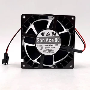 1 PCS Sanyo Fan 109P0824A2D03 DC 24V 0.29A 8038 8cm 2 pin aluminum frame fan - Picture 1 of 3