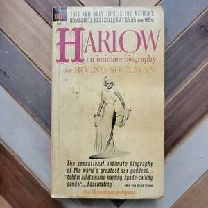 1964 "HARLOW: An Intimate Biography" by Irving Schulman + Photos. Dell Paperback - Picture 1 of 7