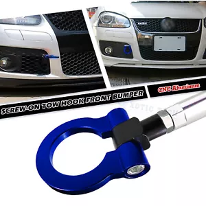 CNC Blue Track Racing Style Tow Hook For BMW F30 F32 F10 3 4 5 Series X3 X5 X6 - Bild 1 von 13