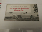 1954 Original Corvette Sales Brochure/Manual