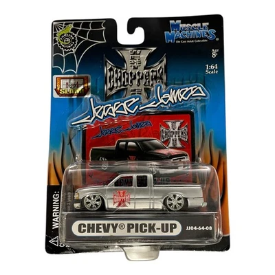 Jesse James Muscle Machines Chevy Pick-Up Plateado Escala 1:64 Diecast JJ04-64-08 Foto 1 de 4