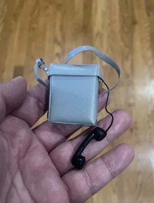 GI JOE AIR POLICE FIELD PHONE GRAY RADIO 1967 for 12” FIGURE GREY VINYL C-9.5 - Image 1 of 4