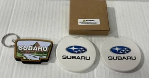 Subaru Keychain And 2 Car Coasters (stoneware) - Bild 1 von 6